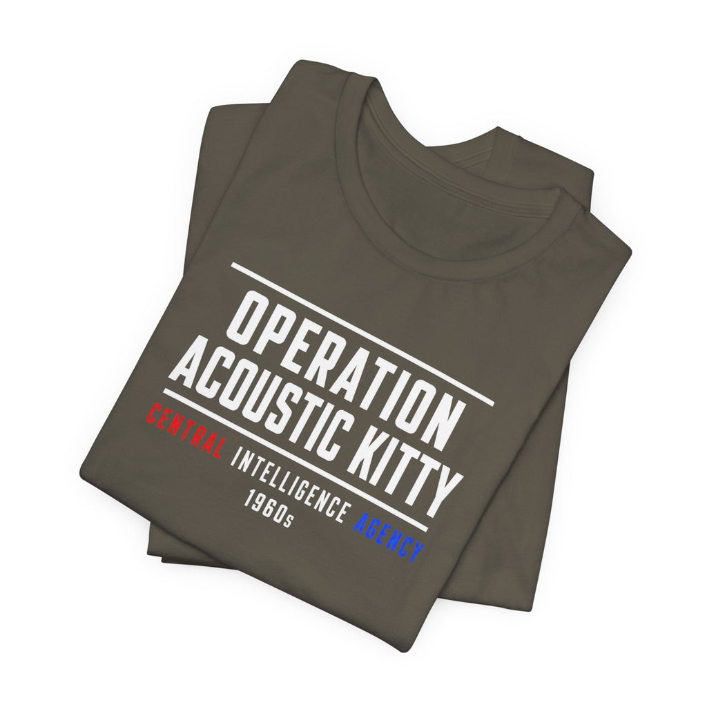 Operation Acoustic Kitty — CIA 1960s Vintage Spy T-Shirt