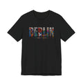 Berlin Wall Germany 1989 historical unisex t-shirt, minimalist typography world history tee