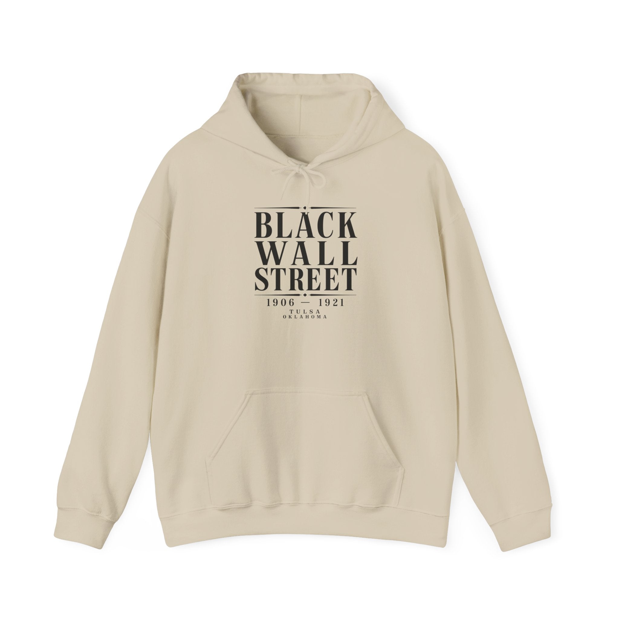 Black Wall Street Historical Tribute hoodie