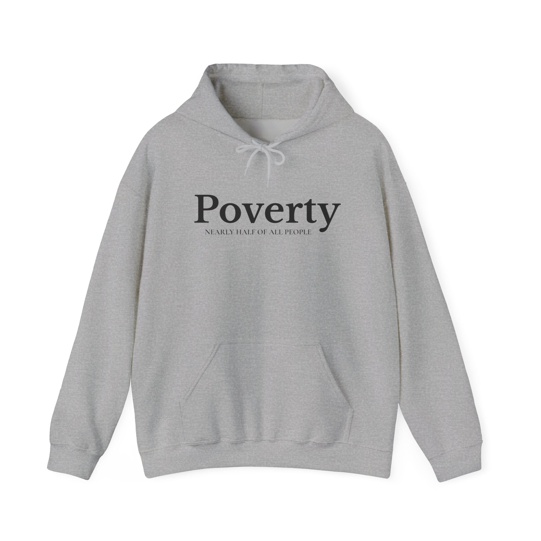Poverty awareness heavy weight hoodie
