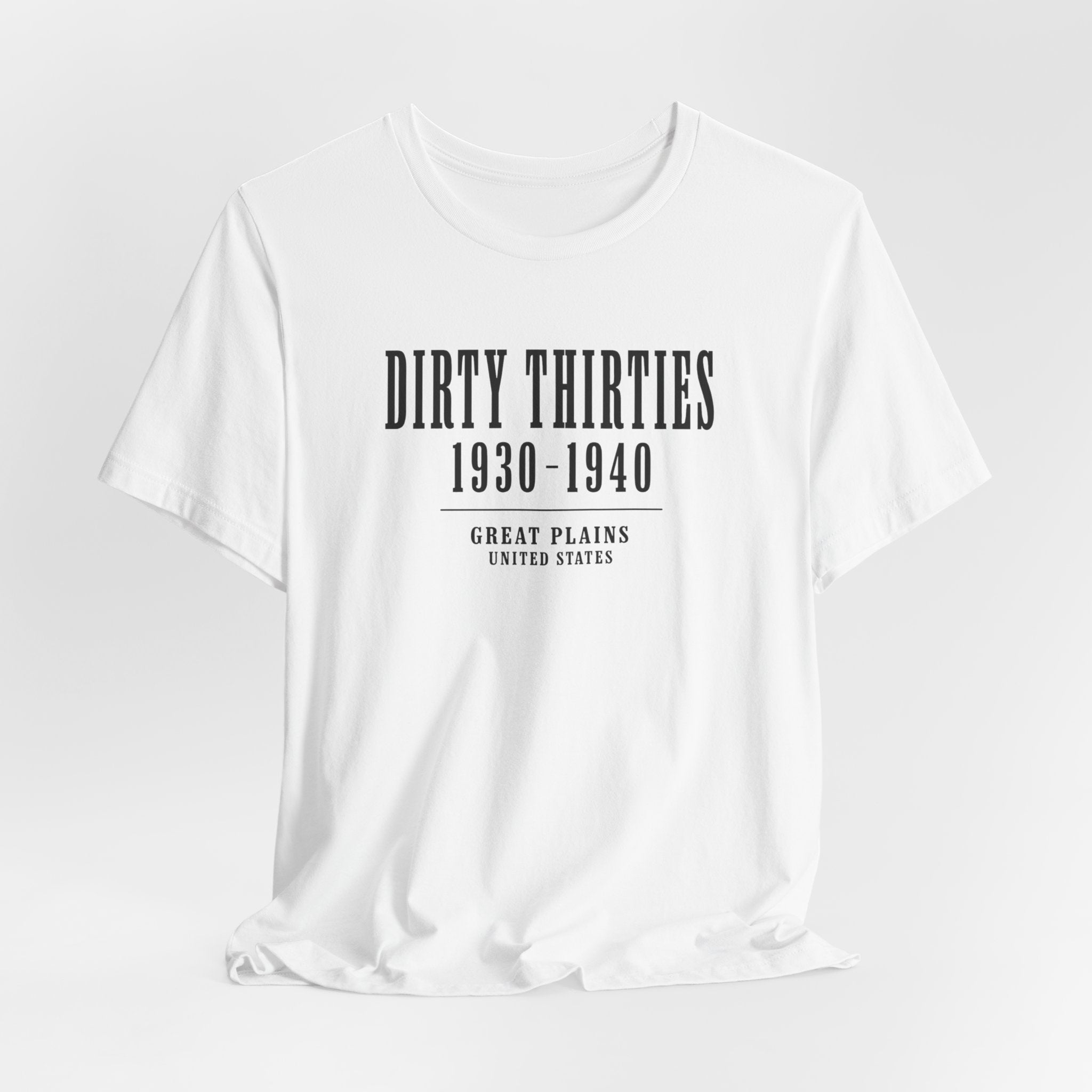 Dirty Thirties 1930–1940 vintage minimalist historical T-Shirt