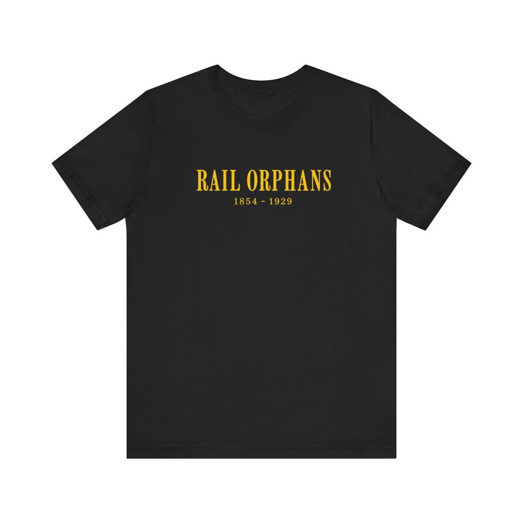 Rail Orphans 1854-1929 Orphan Train Movement American history unisex t-shirt, minimalist historical tee