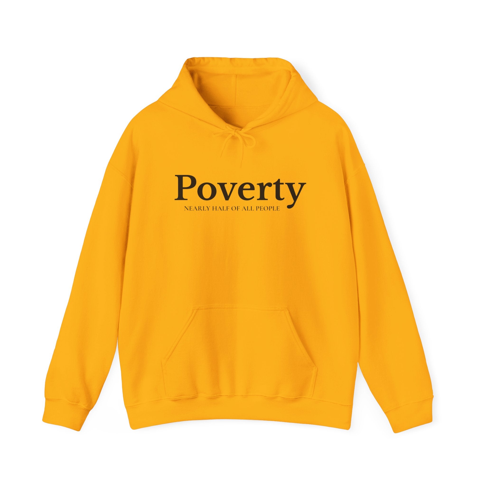 Poverty awareness heavy weight hoodie