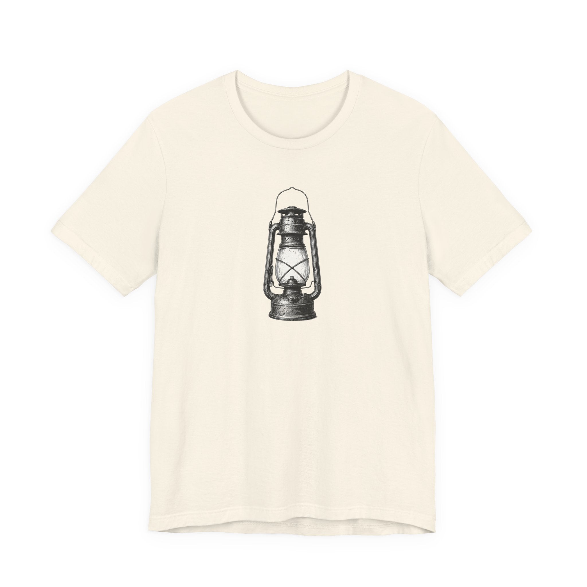 Vintage Oil Lantern antique kerosene lamp illustration unisex t-shirt, retro heritage graphic tee