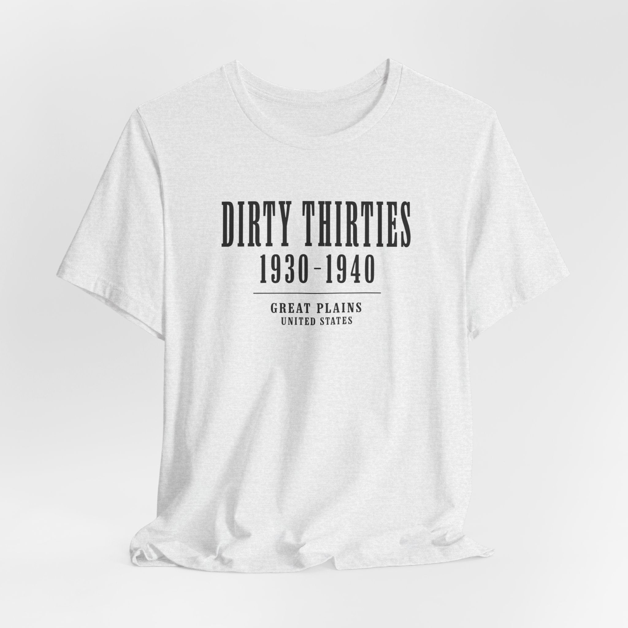 Dirty Thirties 1930–1940 vintage minimalist historical T-Shirt