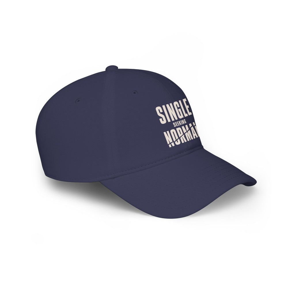 Single Seeking Normal low profile baseball cap