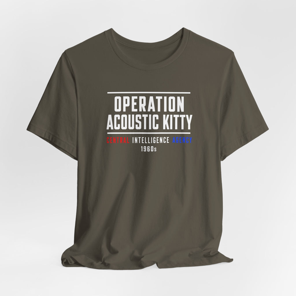 Operation Acoustic Kitty — CIA 1960s Vintage Spy T-Shirt
