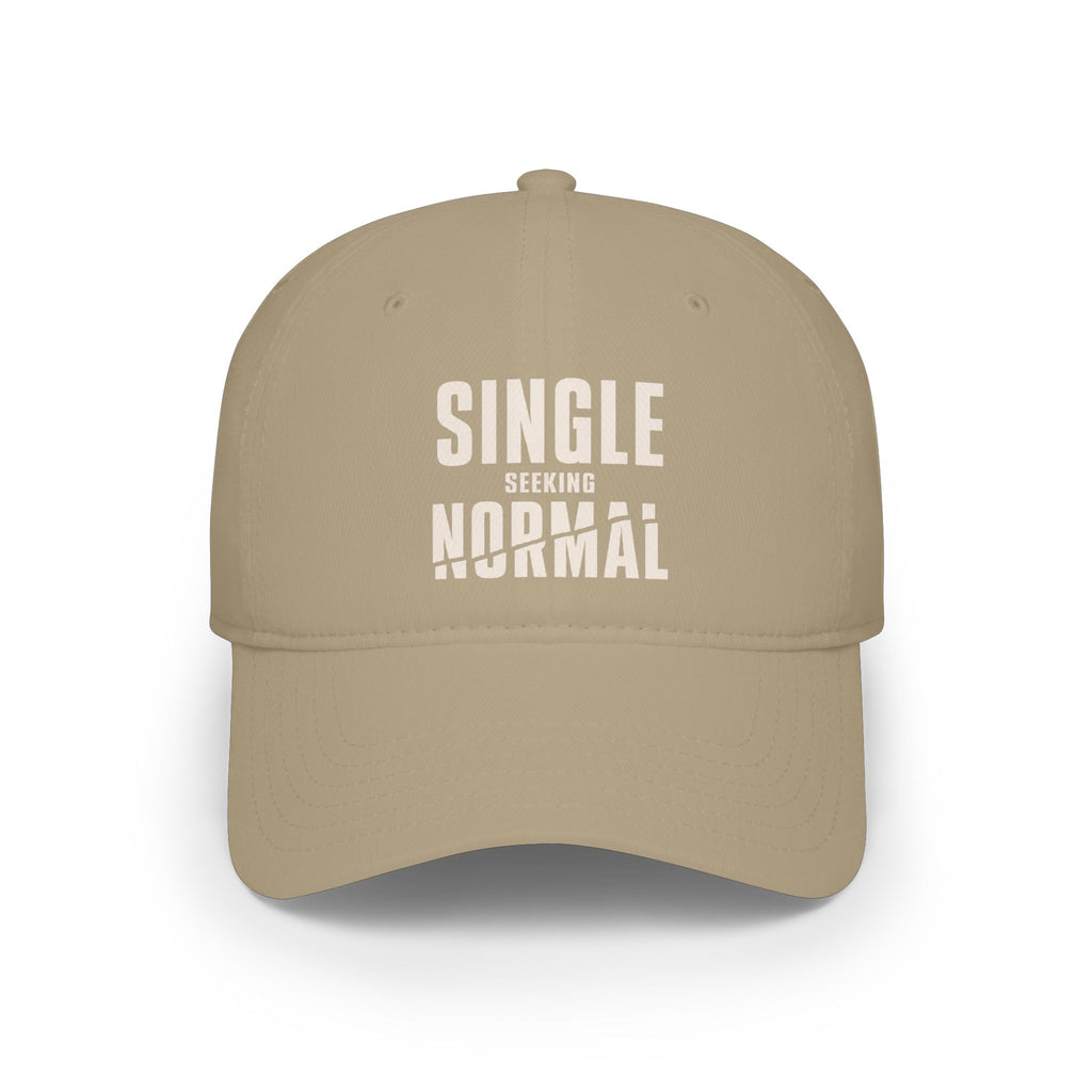 Single Seeking Normal low profile baseball cap