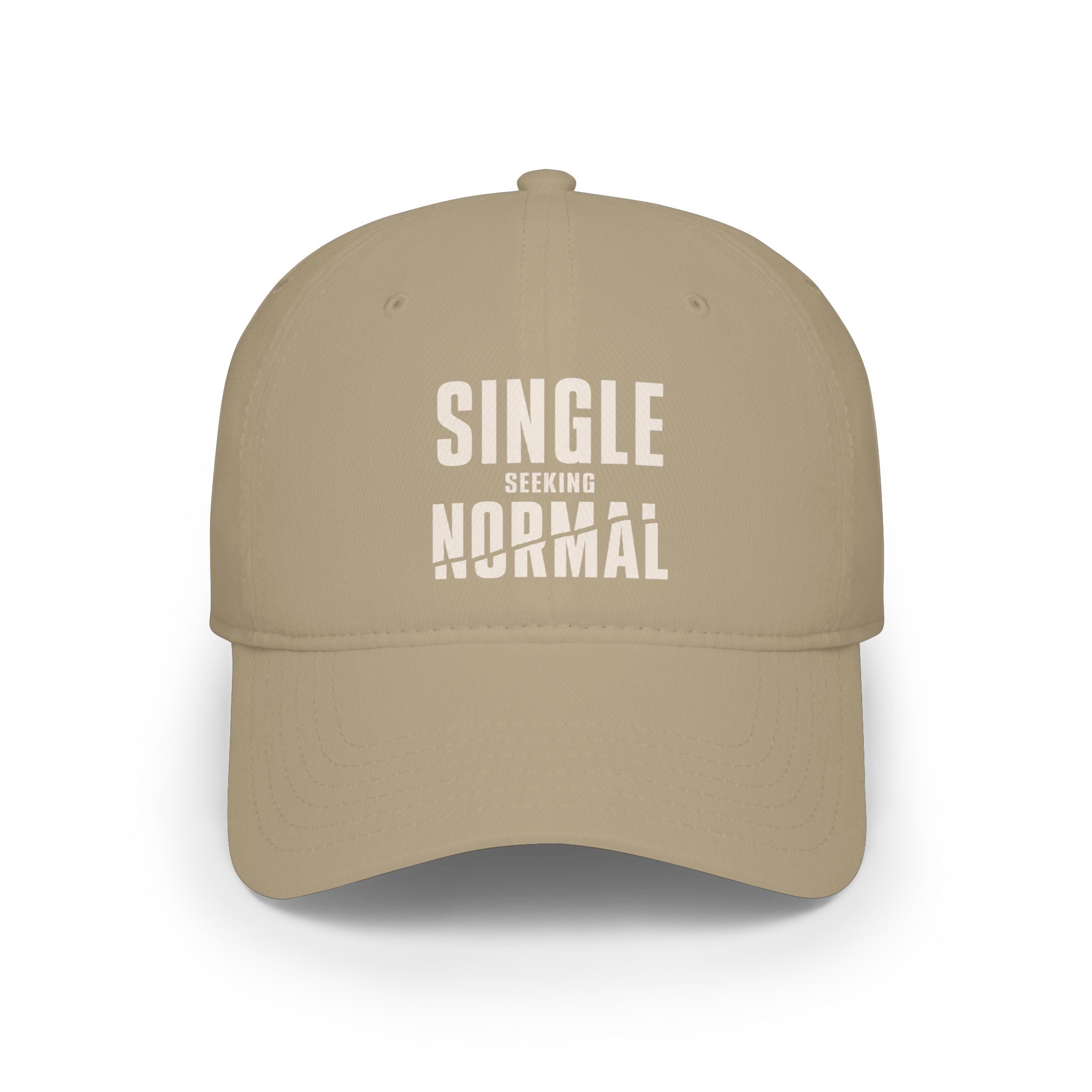 Single Seeking Normal low profile baseball cap
