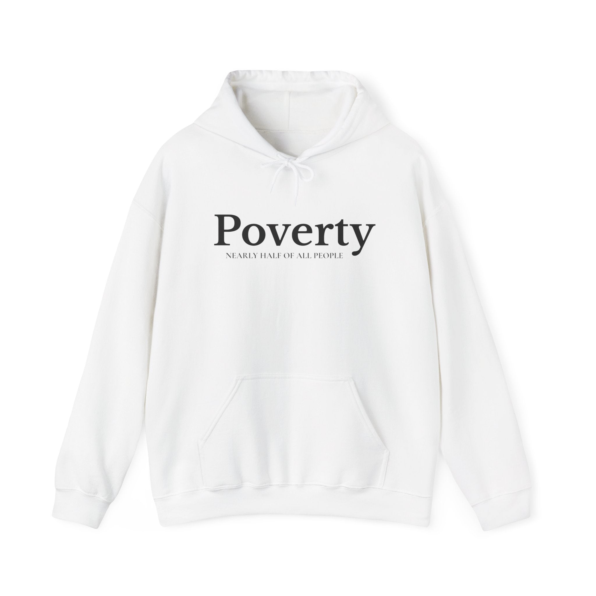 Poverty awareness heavy weight hoodie
