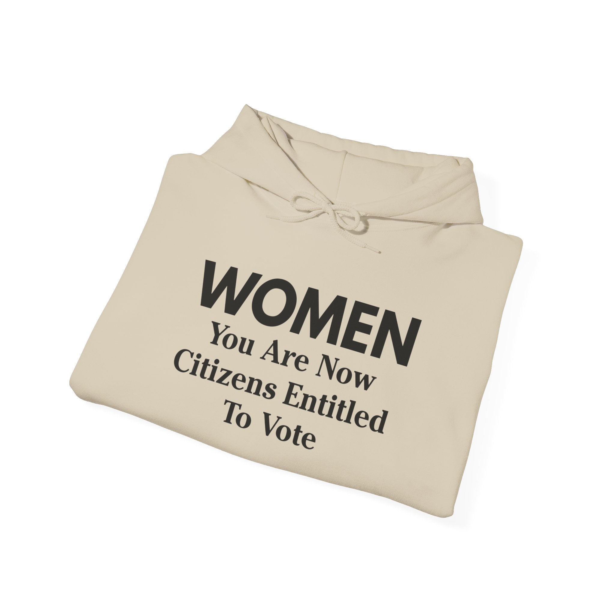 WOMEN You Are Now Citizens Entitled To Vote suffrage hoodie
