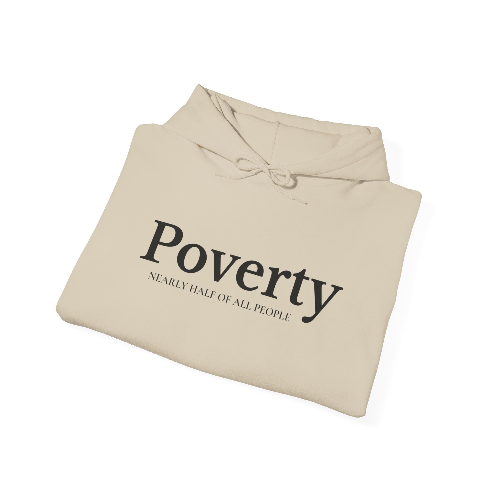 Poverty awareness heavy weight hoodie