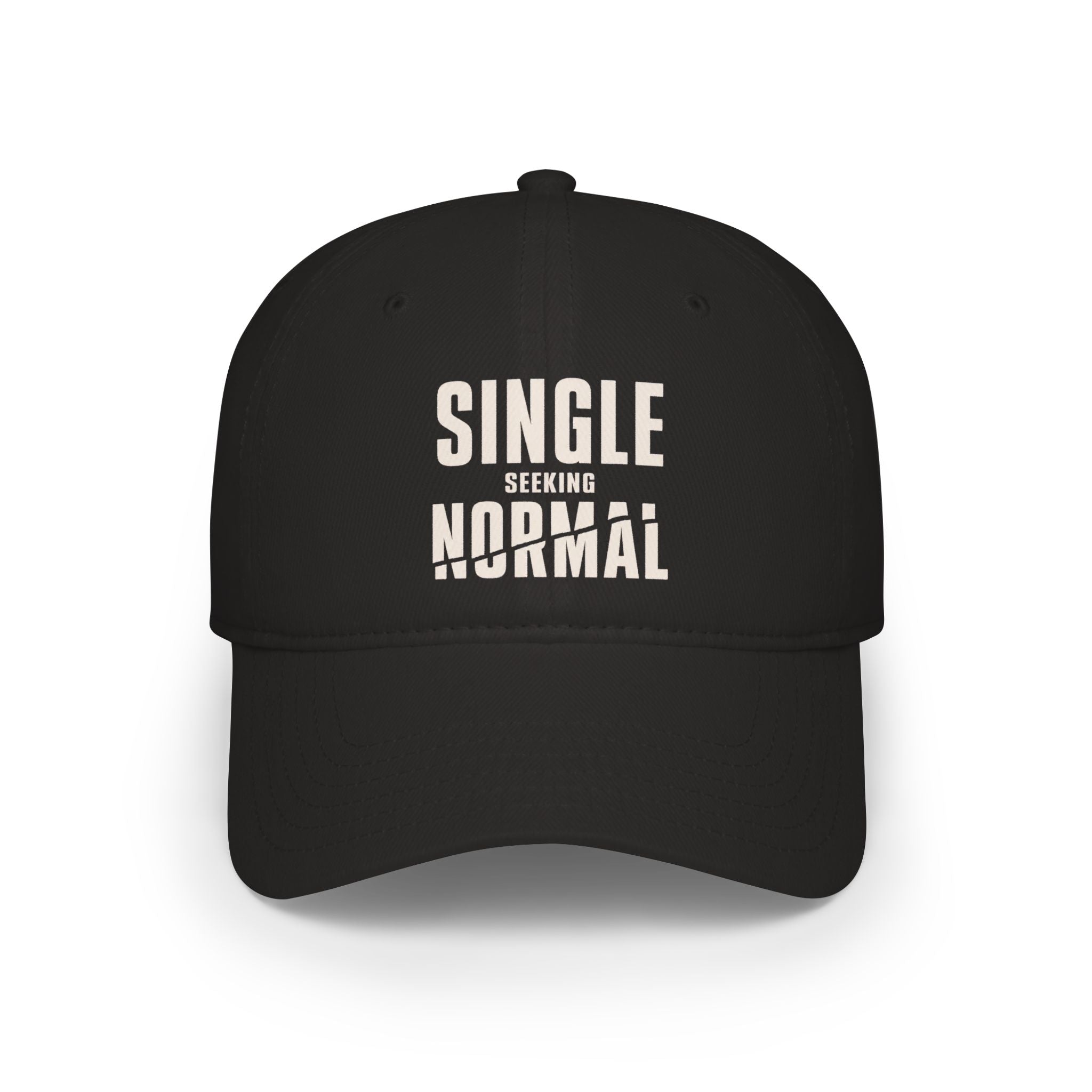 Single Seeking Normal low profile baseball cap