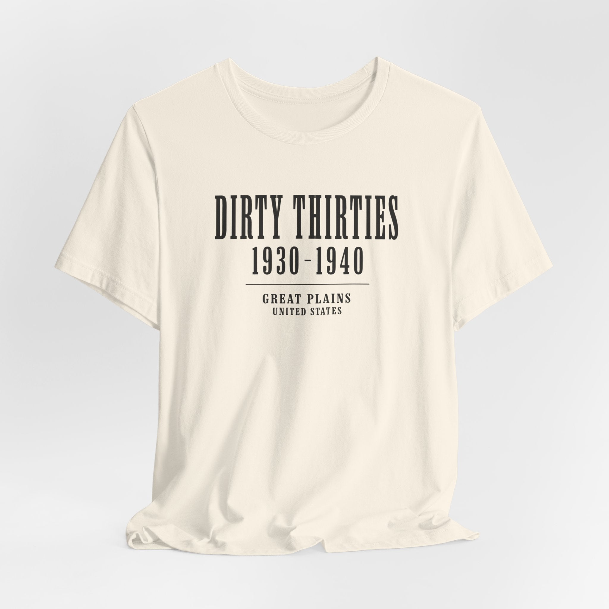 Dirty Thirties 1930–1940 vintage minimalist historical T-Shirt
