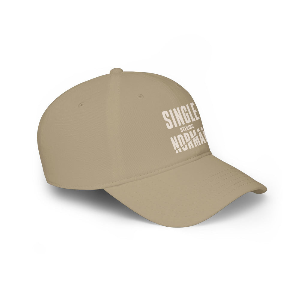 Single Seeking Normal low profile baseball cap