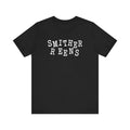 Smither Reens with Two Rs deadpan humor unisex t-shirt, distressed vintage sports style text tee