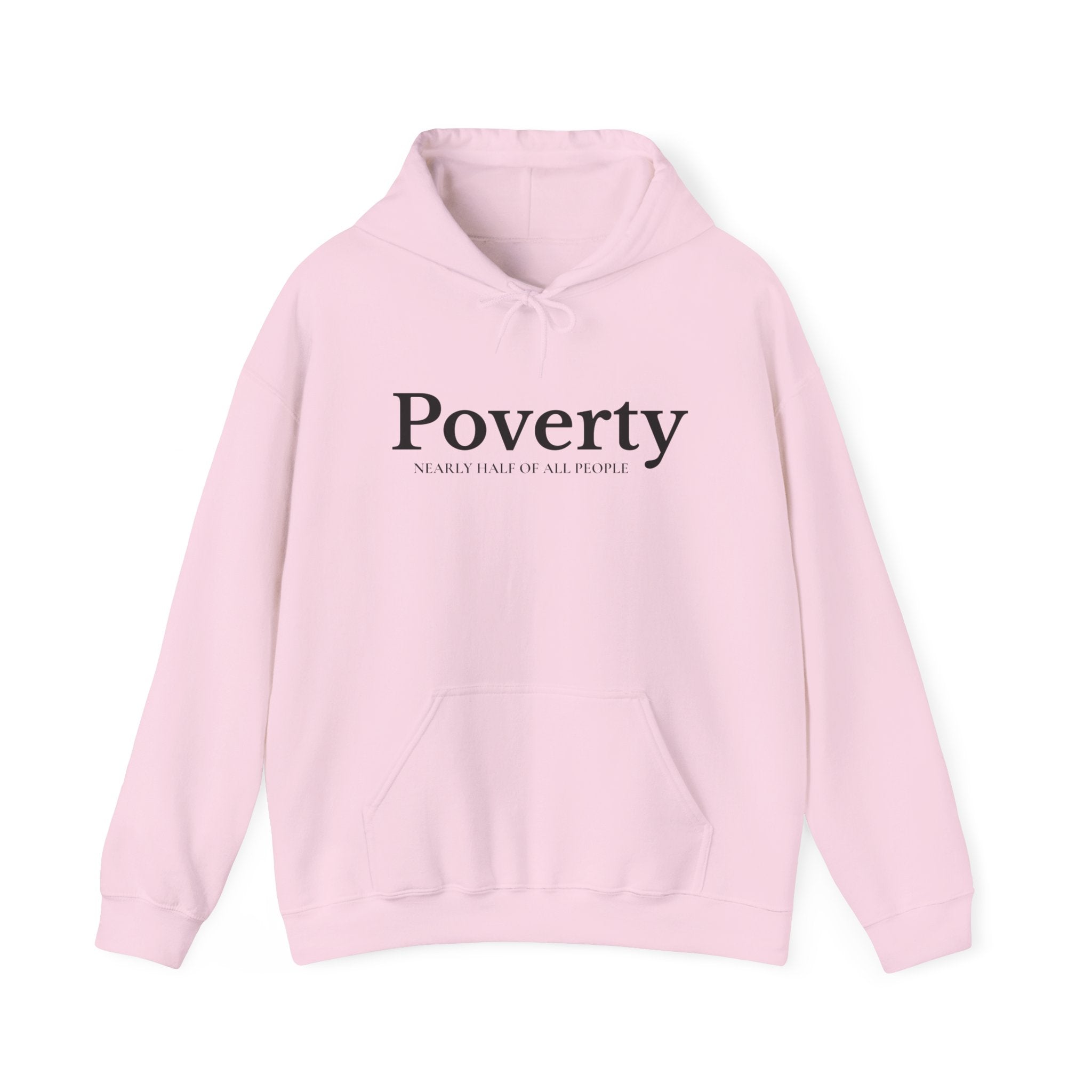 Poverty awareness heavy weight hoodie