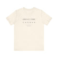 Great Fire of London 1666 historical unisex t-shirt, minimalist typography vintage history tee