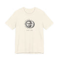 Feb 29 Leap Year sun and moon illustration unisex t-shirt, celestial minimalist history tee
